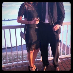 Lulus Black Lace Dress - Only worn once!